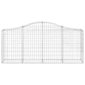 Miniatyrbillede 4 af 6: vidaXL buede gabionkurve 6 stk. 200x30x80/100 cm galvaniseret jern