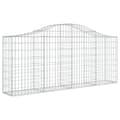 Pikkukuva 3 / 6: vidaXL Kaarevat kivikorit 15 kpl 200x30x80/100 cm galvanoitu rauta