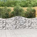 Pikkukuva 1 / 6: vidaXL Kaarevat kivikorit 15 kpl 200x30x80/100 cm galvanoitu rauta