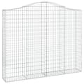 Pikkukuva 3 / 6: vidaXL Kaarevat kivikorit 7 kpl 200x30x160/180 cm galvanoitu rauta