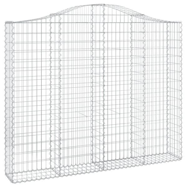 vidaXL Kaarevat kivikorit 7 kpl 200x30x160/180 cm galvanoitu rauta