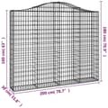 Pikkukuva 6 / 6: vidaXL Kaarevat kivikorit 7 kpl 200x30x160/180 cm galvanoitu rauta