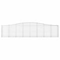 Miniatyrbillede 4 af 6: vidaXL buede gabionkurve 9 stk. 400x50x80/100 cm galvaniseret jern