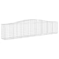 Miniatyrbillede 3 af 6: vidaXL buede gabionkurve 2 stk. 400x50x80/100 cm galvaniseret jern