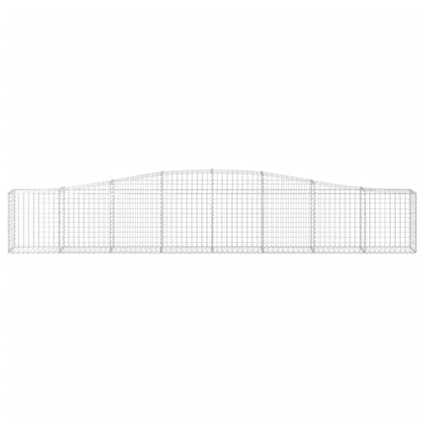 vidaXL Kaarevat kivikorit 5 kpl 400x30x60/80 cm galvanoitu rauta