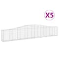 Pikkukuva 2 / 6: vidaXL Kaarevat kivikorit 5 kpl 400x30x60/80 cm galvanoitu rauta