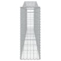 Miniatyrbillede 5 af 6: vidaXL buede gabionkurve 25 stk. 400x30x80/100 cm galvaniseret jern