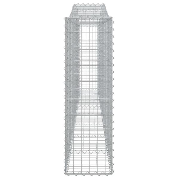 vidaXL Kaarevat kivikorit 5 kpl 400x30x100/120 cm galvanoitu rauta