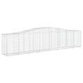 Miniatyrbillede 3 af 6: vidaXL buede gabionkurve 20 stk. 400x50x80/100 cm galvaniseret jern