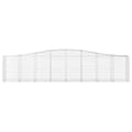 Miniatyrbillede 4 af 6: vidaXL buede gabionkurve 20 stk. 400x50x80/100 cm galvaniseret jern