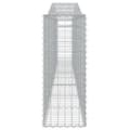 Miniatyrbillede 5 af 6: vidaXL buede gabionkurve 10 stk. 400x30x80/100 cm galvaniseret jern