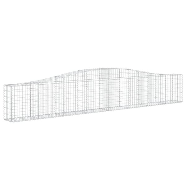 vidaXL Kaarevat kivikorit 10 kpl 400x30x60/80 cm galvanoitu rauta