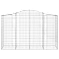 Pikkukuva 4 / 6: vidaXL Kaarevat kivikorit 3 kpl 200x50x120/140 cm galvanoitu rauta