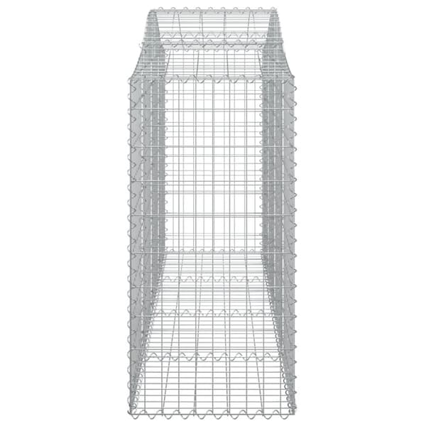 vidaXL Kaarevat kivikorit 3 kpl 200x50x120/140 cm galvanoitu rauta