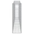 Miniatyrbillede 5 af 6: vidaXL buede gabionkurve 15 stk. 400x30x100/120 cm galvaniseret jern