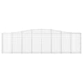Miniatyrbillede 4 af 6: vidaXL buede gabionkurve 6 stk. 400x30x100/120 cm galvaniseret jern
