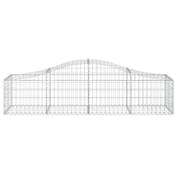 vidaXL Kaarevat kivikorit 15 kpl 200x50x40/60 cm galvanoitu rauta
