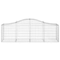 Miniatyrbillede 4 af 6: vidaXL buede gabionkurve 25 stk. 200x50x60/80 cm galvaniseret jern