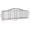 Miniatyrbillede 6 af 6: vidaXL buede gabionkurve 25 stk. 200x50x60/80 cm galvaniseret jern