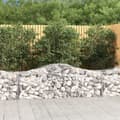 Miniatyrbillede 1 af 6: vidaXL buede gabionkurve 25 stk. 200x50x60/80 cm galvaniseret jern