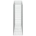 Miniatyrbillede 5 af 6: vidaXL buede gabionkurve 4 stk. 200x50x160/180 cm galvaniseret jern
