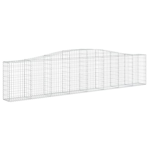 vidaXL Kaarevat kivikorit 5 kpl 400x30x80/100 cm galvanoitu rauta