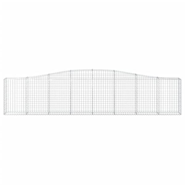 vidaXL Kaarevat kivikorit 5 kpl 400x30x80/100 cm galvanoitu rauta