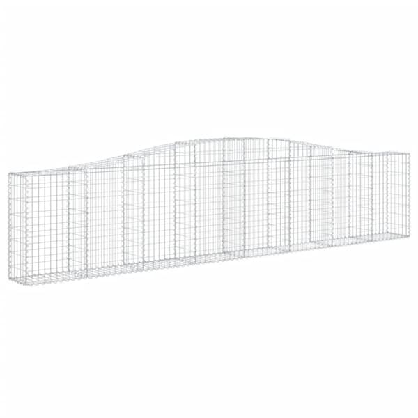 vidaXL Kaarevat kivikorit 8 kpl 400x30x80/100 cm galvanoitu rauta