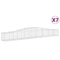 Pikkukuva 2 / 6: vidaXL Kaarevat kivikorit 7 kpl 400x50x40/60 cm galvanoitu rauta