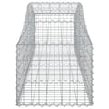 Miniatyrbillede 5 af 6: vidaXL buede gabionkurve 9 stk. 200x50x40/60 cm galvaniseret jern