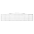 Miniatyrbillede 4 af 6: vidaXL buede gabionkurve 5 stk. 400x50x80/100 cm galvaniseret jern