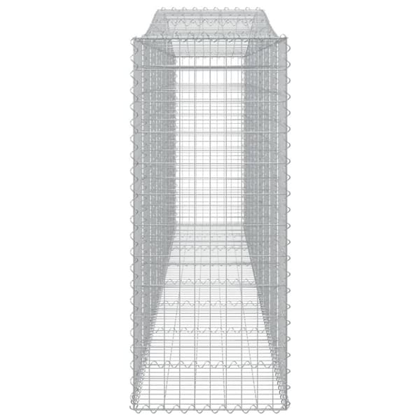 vidaXL Kaarevat kivikorit 7 kpl 400x50x120/140 cm galvanoitu rauta