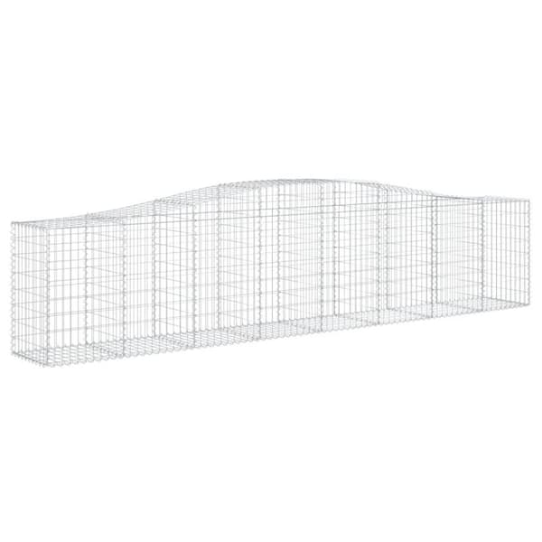 vidaXL Kaarevat kivikorit 10 kpl 400x50x80/100 cm galvanoitu rauta