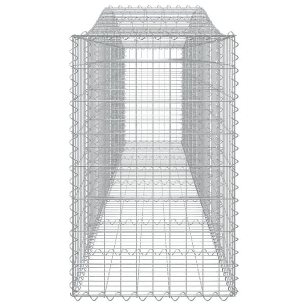 vidaXL Kaarevat kivikorit 10 kpl 400x50x80/100 cm galvanoitu rauta
