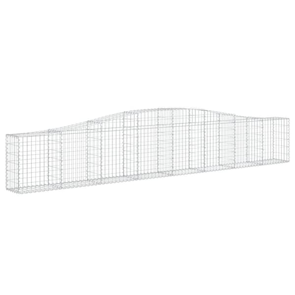 vidaXL Kaarevat kivikorit 3 kpl 400x30x60/80 cm galvanoitu rauta