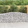 Miniatyrbillede 1 af 6: vidaXL buede gabionkurve 8 stk. 400x50x80/100 cm galvaniseret jern