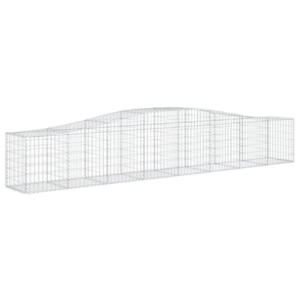 vidaXL Kaarevat kivikorit 9 kpl 400x50x60/80 cm galvanoitu rauta