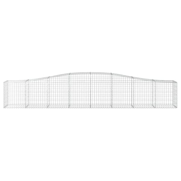 vidaXL Kaarevat kivikorit 9 kpl 400x50x60/80 cm galvanoitu rauta