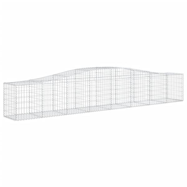 vidaXL Kaarevat kivikorit 10 kpl 400x50x60/80 cm galvanoitu rauta