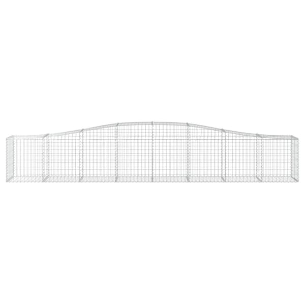 vidaXL Kaarevat kivikorit 10 kpl 400x50x60/80 cm galvanoitu rauta