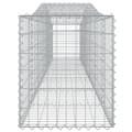 Miniatyrbilde 5 av 6: vidaXL Gabionkurver buede 8 stk 400x50x60/80 cm galvanisert jern