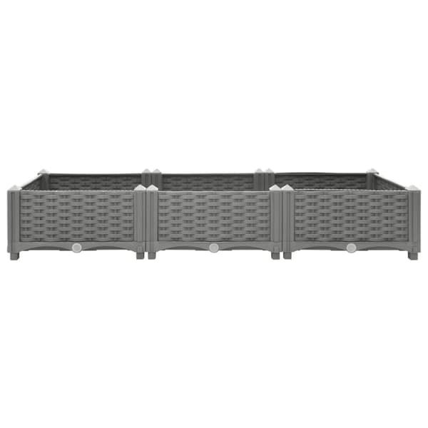 vidaXL højbed 120x40x23 cm polypropylen