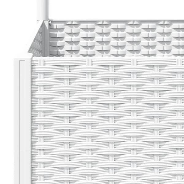 vidaXL plantekasse med espalier 80x40x136 cm PP hvid