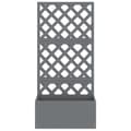 Miniatyrbillede 3 af 9: vidaXL espalier med plantekasse 65x33x135 cm WPC grå