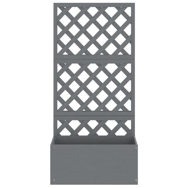 vidaXL espalier med plantekasse 65x33x135 cm WPC grå