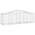 Miniatyrbillede 3 af 6: vidaXL buede gabionkurve 20 stk. 200x50x60/80 cm galvaniseret jern