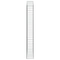 Miniatyrbillede 4 af 5: vidaXL buet gabionkurv 150x30x220/240 cm galvaniseret jern