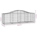 Miniatyrbilde 6 av 6: vidaXL Gabionkurver buede 20 stk 200x50x60/80 cm galvanisert jern