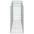 Miniatyrbilde 5 av 6: vidaXL Gabionkurver buede 10 stk 200x50x100/120 cm galvanisert jern