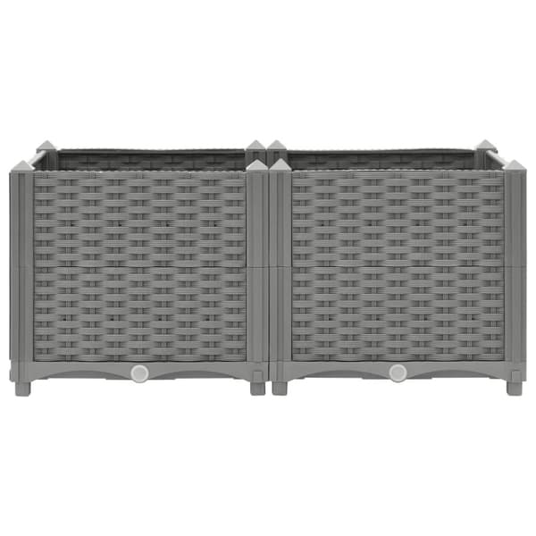 vidaXL Høybed 80x40x38 cm polypropylen
